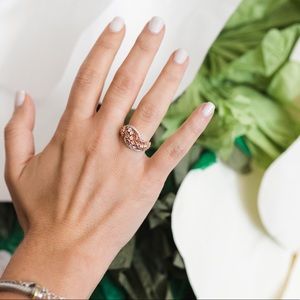 Jeulia rose gold ring
